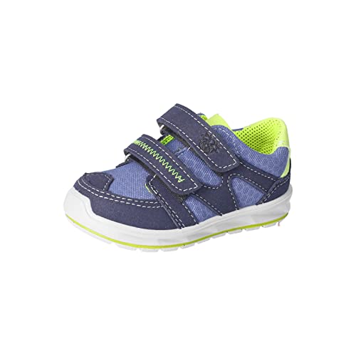 PEPINO Ricosta Jungen Low-Top Sneaker Perry,Kinder Halbschuhe,WMS:Mittel,lose Einlage,Strassenschuhe,Sportschuhe,Ozean/Reef (160),28 EU, Blau 160 von PEPINO