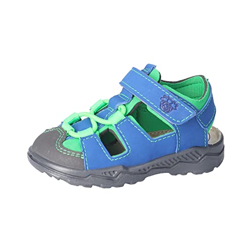 PEPINO Ricosta Jungen Sandalen Gery,Kinderschuhe,WMS:Mittel,waschbar,Halbschuhe,Klettverschluss,Kids,Azur/Neongreen (150),26 EU von PEPINO