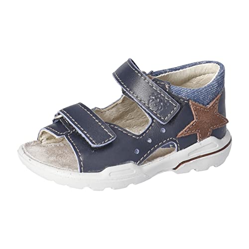 PEPINO Ricosta Jungen Sandalen Joey,Kinderschuhe,WMS:Mittel,Outdoorsandalen,Halbschuhe,Klettverschluss,Kinderschuhe,Nautic (170),22 EU von PEPINO