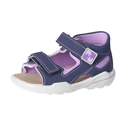 PEPINO Ricosta Mädchen Sandalen Manto,Kinderschuhe,WMS:Mittel,waschbar,Freizeitschuhe,offene Schuhe,Kids,Nautic/Blueberry (190),24 EU von PEPINO