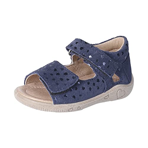 PEPINO Ricosta Mädchen Sandalen Taya,Kinderschuhe,WMS:Mittel,offene Schuhe,Sandaletten,Klettverschluss,Kids,Nautic (170),25 EU von PEPINO