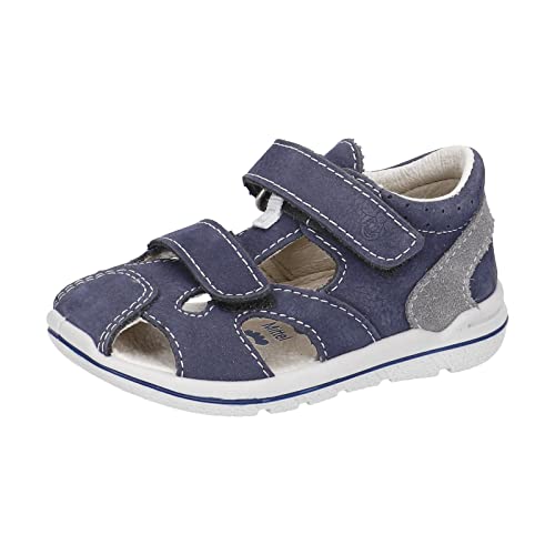 PEPINO Ricosta Mädchen und Jungen Kletthalbschuhe KASPI,Kinder Halbschuhe,WMS:Mittel,terracare,Freizeitschuhe,Klettverschluss,See (170),28 EU von PEPINO