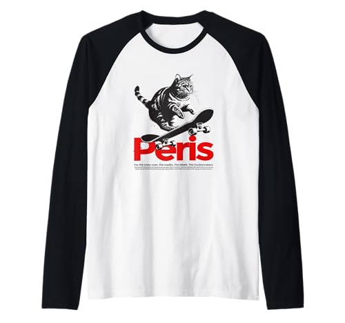 Herren PERIS - Schöner Jungen Name mit Katze & Skateboard Raglan Herren PERIS - Schöner Jungen Name mit Katze & Skateboard Raglan von PERIS Sohn Enkel Geburtstag Geschenkideen