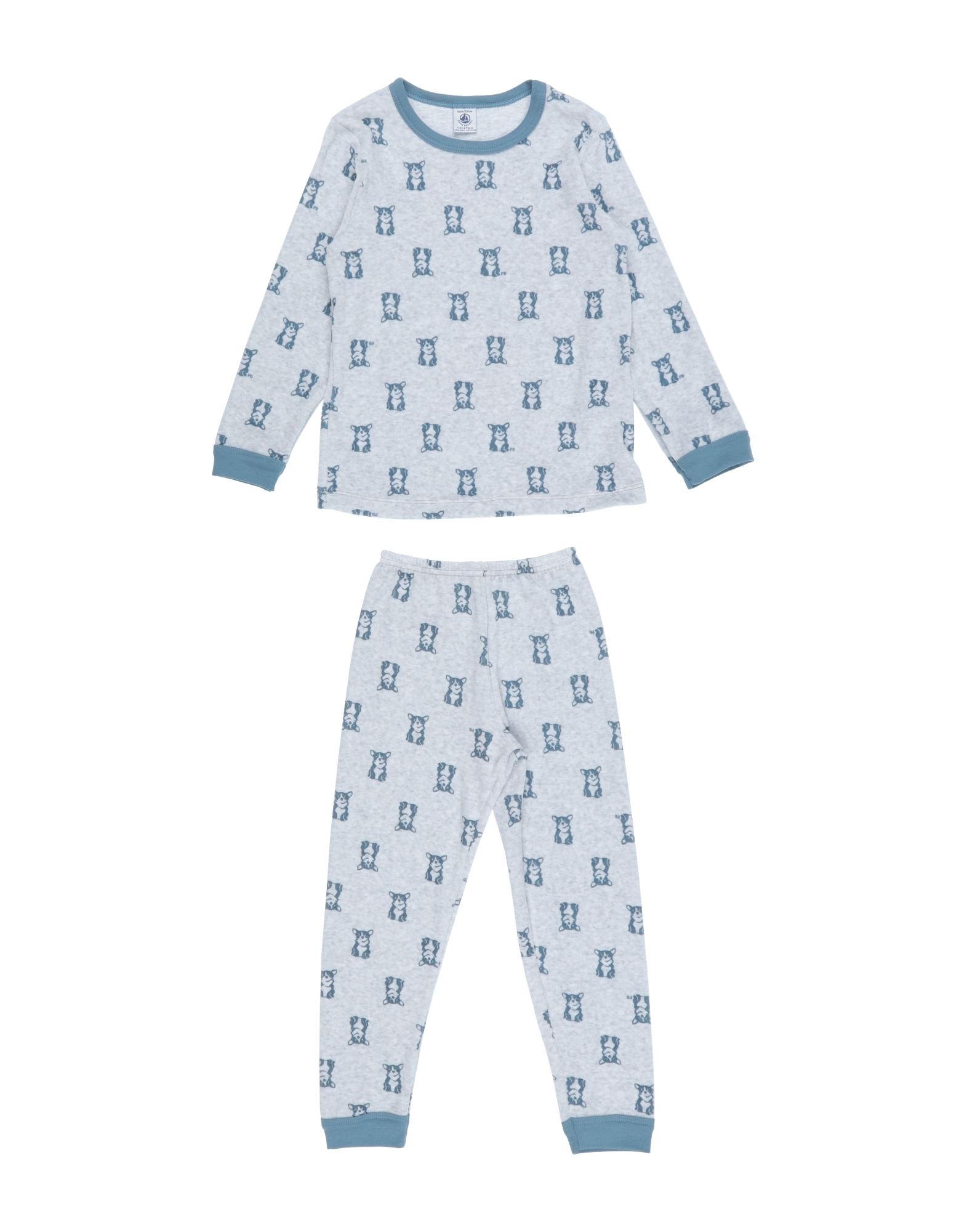 PETIT BATEAU Pyjama Kinder Hellgrau von PETIT BATEAU