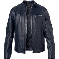 PEUTEREY Herren Bikerjacke blau Lammleder unifarben von PEUTEREY