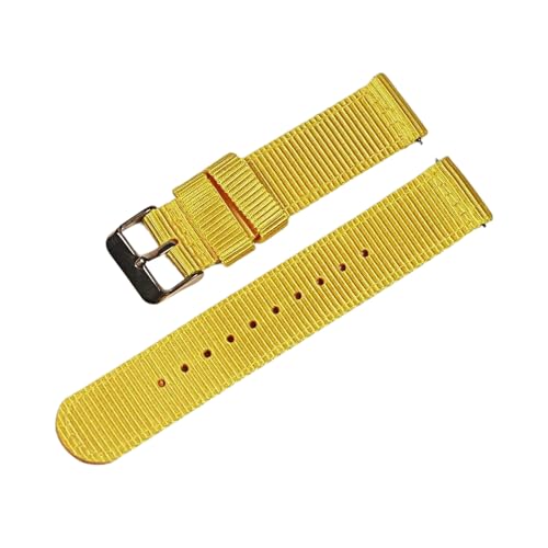 PEtbon 18/20/22mm silbrig/gold/roségold/schwarz gewebtes Nylon-Uhrenarmband aus Edelstahl mit Dornschließe und Schnellverschluss-Federsteg von PEtbon