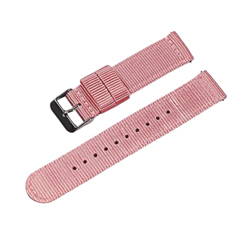 PEtbon 18/20/22mm silbrig/gold/roségold/schwarz gewebtes Nylon-Uhrenarmband aus Edelstahl mit Dornschließe und Schnellverschluss-Federsteg von PEtbon