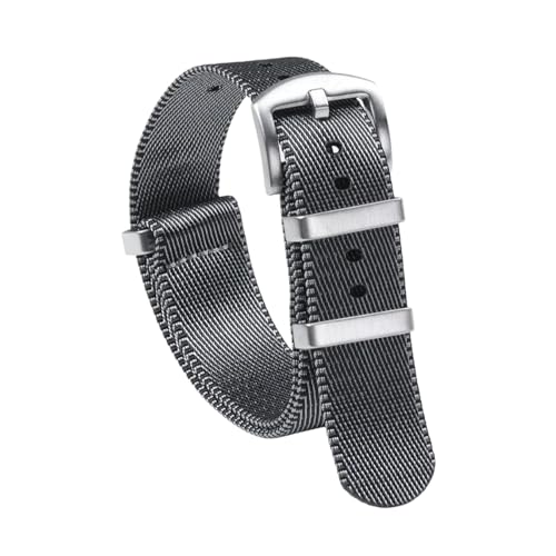 PEtbon 18mm/20mm/22mm, hautfreundliches, gewebtes Nylon-Uhrenarmband im Militärstil für mechanische Uhren von PEtbon