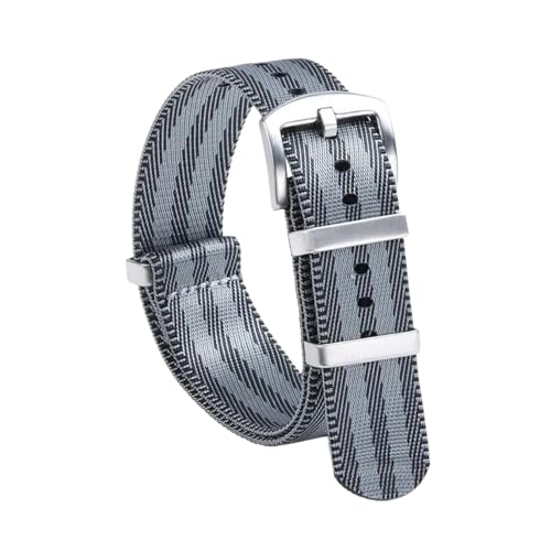 PEtbon 18mm/20mm/22mm, hautfreundliches, gewebtes Nylon-Uhrenarmband im Militärstil für mechanische Uhren von PEtbon