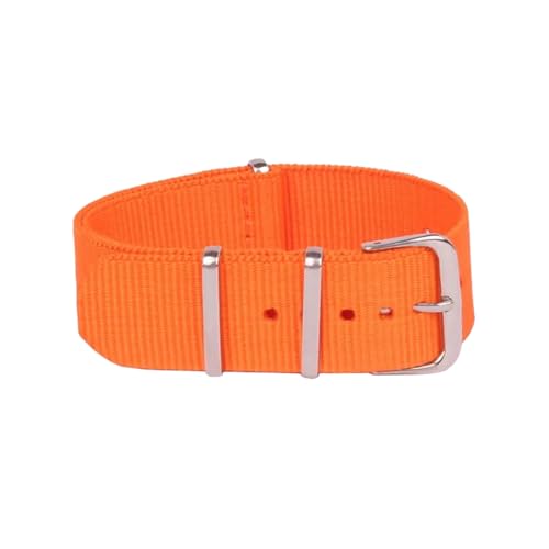 PEtbon 18mm/20mm/22mm/24mm farbige Streifen Nylon gewebtes Uhrenarmband für Quarzuhren, mechanische Uhren von PEtbon