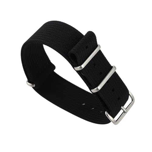 PEtbon 20mm/22mm wasserdichtes, hautfreundliches Nylon Armband, erhältlich mit 3 Arten von Edelstahlschnallen von PEtbon