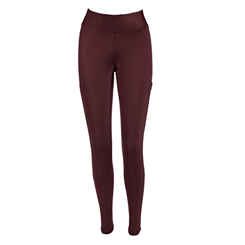 PFIFF 103100 Reitleggings Selina Damen, mit Handytasche, Bordeaux 36 von PFIFF