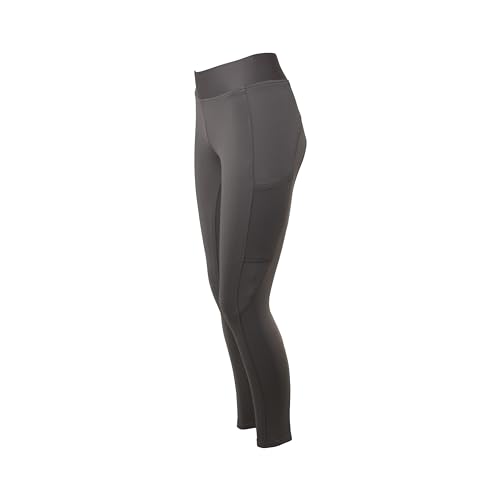 PFIFF 103110 Winterreitleggins „Alaska“ mit Handytasche, Kinder Damen | Grau 110/116 von PFIFF