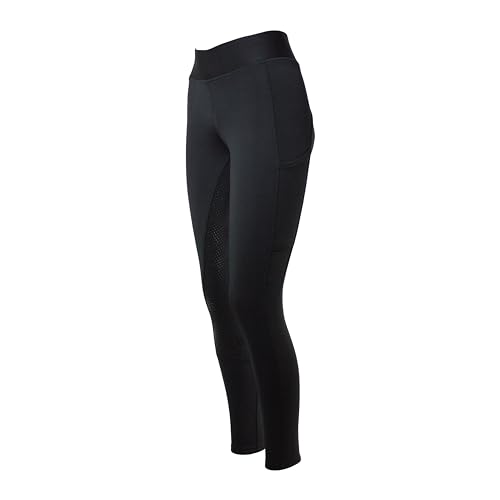 PFIFF 103110 Winterreitleggins „Alaska“ mit Handytasche, Kinder Damen | Schwarz 122/128 von PFIFF