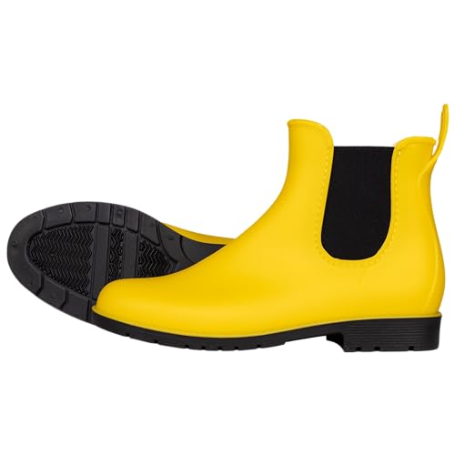 PFIFF Jodhpurstiefelette (PVC Reitstiefelette) Damen, Gelb 35 von PFIFF