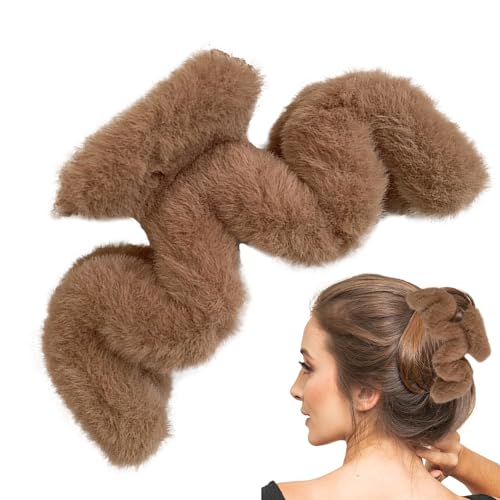 Plüsch-Haarspange, gewellte Form, Haar-Accessoires, große Haarklammern für dünnes/mitteldickes Haar, große Haarspangen für Damen und Mädchen für den täglichen Gebrauch Phasz von PHASZ