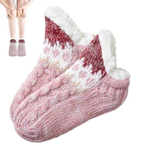 Winter-Slipper-Socken - Modische flauschige Bodensocken mit Greifern - Damenmode für Wohnzimmer, Schlafzimmer, Esszimmer, Arbeitszimmer, Spielzimmer Phasz von PHASZ