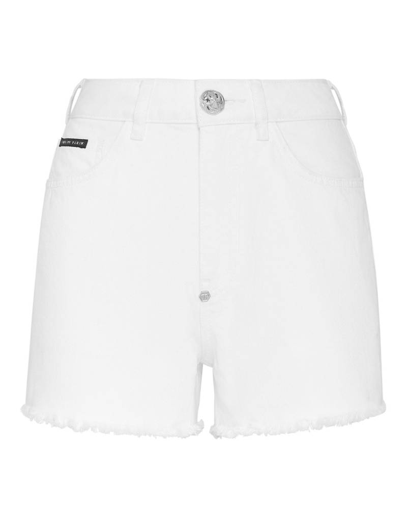 PHILIPP PLEIN Jeansshorts Damen Weiß von PHILIPP PLEIN