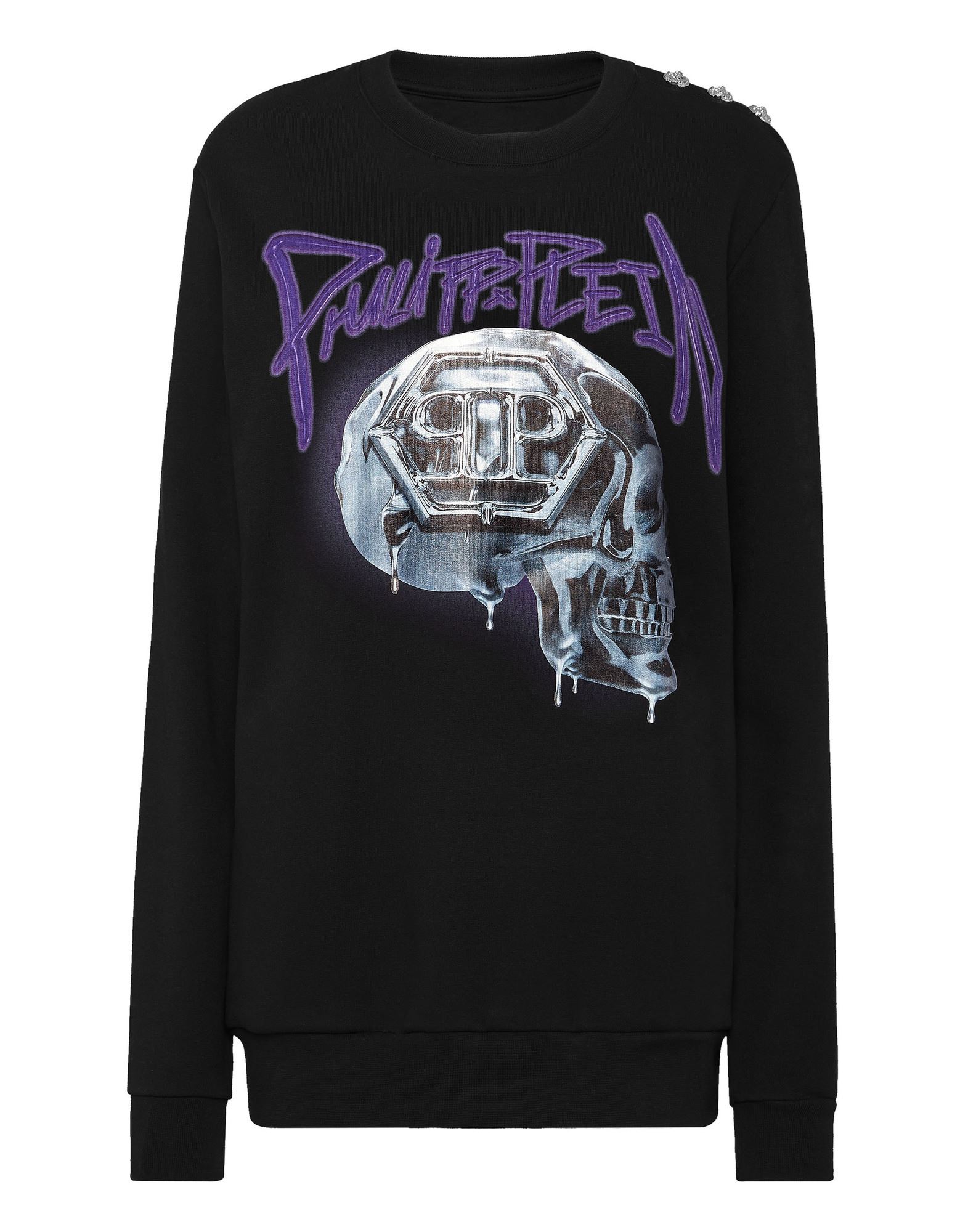 PHILIPP PLEIN Sweatshirt Damen Schwarz von PHILIPP PLEIN