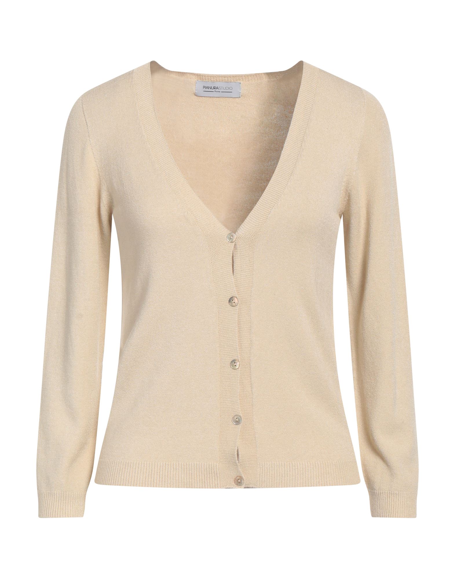 PIANURASTUDIO Strickjacke Damen Beige von PIANURASTUDIO