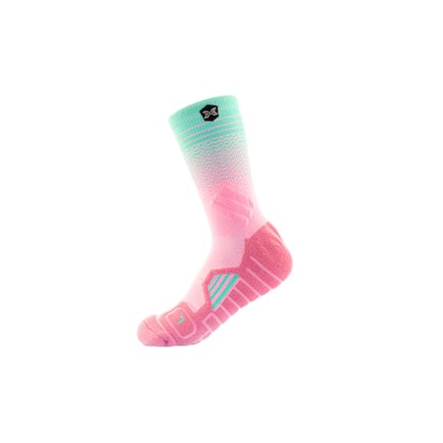 PICSIL Sport-Socken, Ideal für Laufen, Fitness, Paddeln, Radfahren, Basketball, Crosstraining, Sport-Socken für Männer und Frauen (DE/NL/SE/PL, Numerisch, 42, 48, Regular, Regular, PINK) von PICSIL