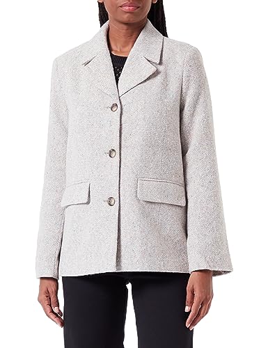 PIECES Damen Pcjudo Blazer Jacket, Light Grey Melange, M von PIECES