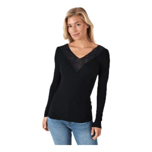 PIECES Damen Top,Schwarz,XL von PIECES