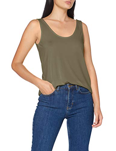 Pieces Damen PCKAMALA Tank TOP NOOS BC Trägershirt/Cami Shirt, Deep Lichen Green, XS von PIECES