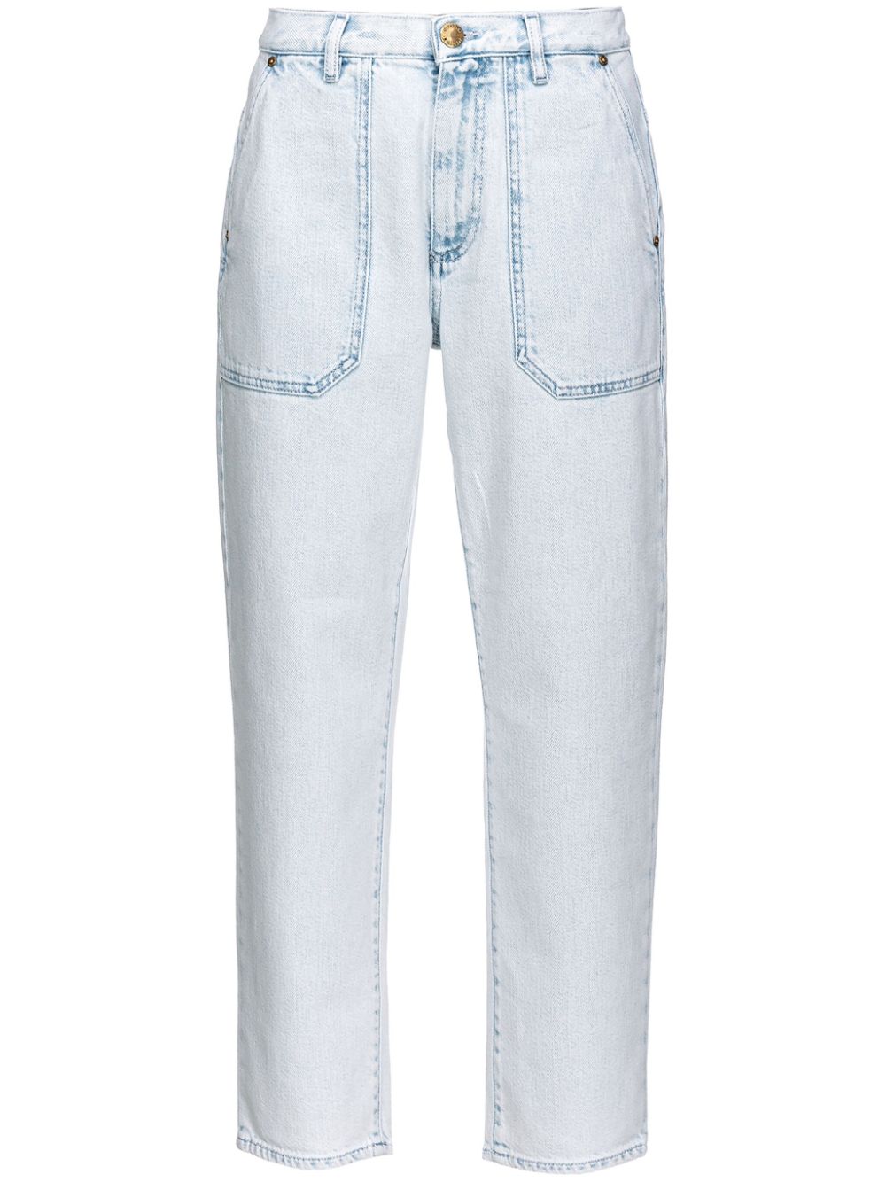 PINKO Halbhohe Straight-Leg-Jeans - Blau von PINKO