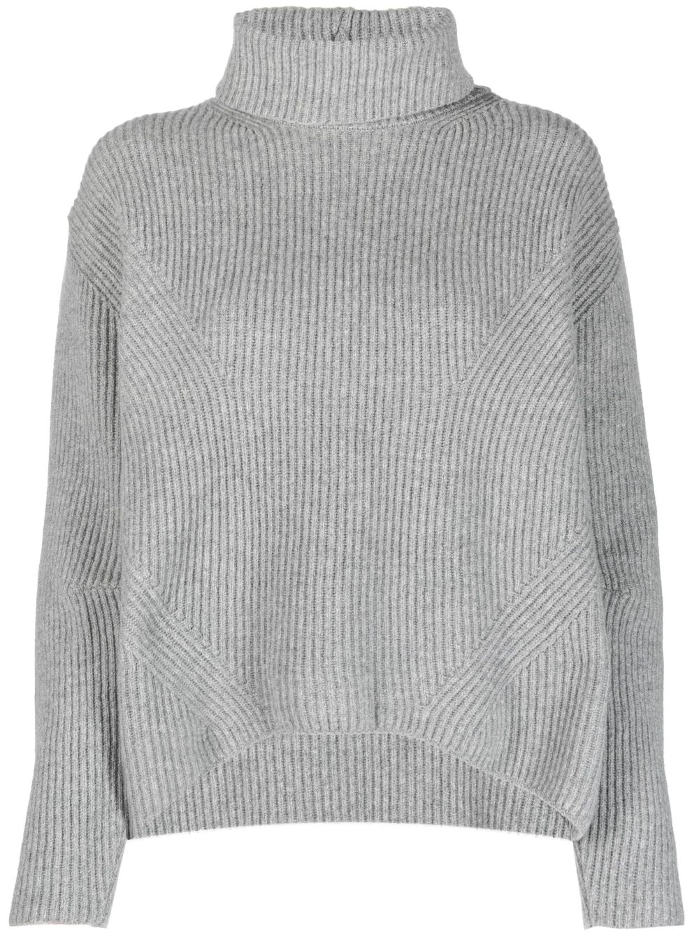 PINKO Gerippter Rollkragenpullover - Grau von PINKO