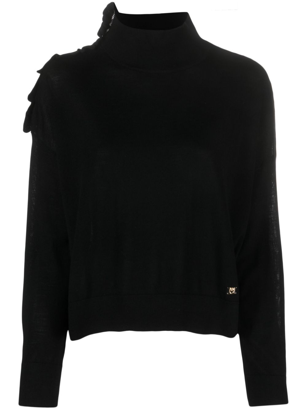 PINKO Pullover mit Rüschen - Schwarz von PINKO