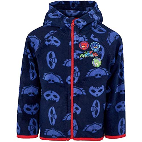 PJ Masks Jungen Fleece Jacke, Blau, 110 (Herstellergröße: 5 Jahre) von PJ Masks