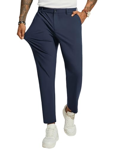 PJ PAUL JONES Herren-Golfhose, 4-Wege-Stretch, leger, schmale Passform, leichte Jogginghose, Buesiness-Kleid, Hose, blau; grau, Groß PJ PAUL JONES Herren-Golfhose, 4-Wege-Stretch, leger, schmale Passform, leichte Jogginghose, Buesiness-Kleid, Hose, blau; grau, Groß von PJ PAUL JONES