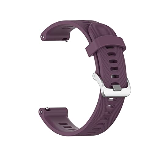 PLACKE Armband Fit for Garmin 245 Rippe Offizielle Button Silikon Uhrenband Sportgurt Fit for Forerunner 245m / 645 / vivoactive3 / vivomove HR (Color : 3, Size : Forerunner 245) von PLACKE