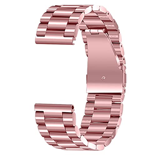 PLACKE Edelstahl Armband Fit for Samsung Fit for DW Uhren 16mm 18mm 20mm 22mm 24mm Männer Frauen Uhrenarmband Metallband Handgelenk Armband Silber (Color : 5, Size : 18mm) von PLACKE