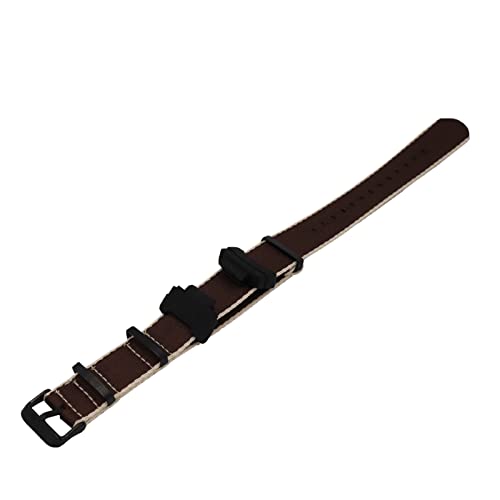 PLACKE GD-110/100/120 GA-100/110/400 DW-5600 GW-6900 Nylon passend für NATO-Uhrenarmband, schwarze Schnalle, Armband mit Adaptern passend für Casio, Einheitsgröße, Kunstharz, Achat von PLACKE