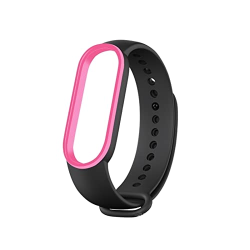 PLACKE Sweatproof-Silikon-Ersatz-Armband-Band for Xiaomi-Fit for MI-Band 6 5 Band6 / 5 wasserdichte Gurtarmatur Zubehör (Color : 3) von PLACKE