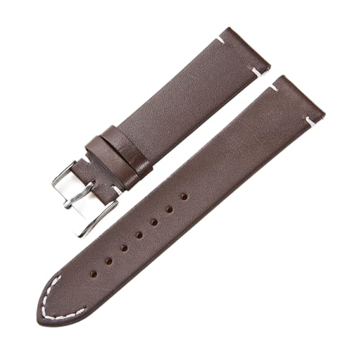 PLACKE Wasserdichte Handgelenkband 16mm 18mm 20mm 22mm 24mm Uhrenzubehör Retro Lederband Armbandbänder (Color : 1, Size : 24mm) von PLACKE