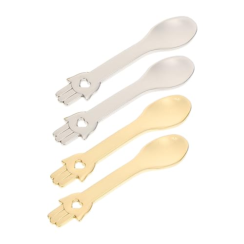 PLAFOPE Gesichtscremelöffel 4-teiliges Set Zinklegierung Schönheitslöffel Gesichtsmaskenlöffel Cremeextrakt-werkzeug Löffel Leicht PLAFOPE Gesichtscremelöffel 4-teiliges Set Zinklegierung Schönheitslöffel Gesichtsmaskenlöffel Cremeextrakt-werkzeug Löffel Leicht von PLAFOPE