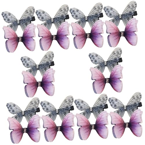 PLAFOPE 20stücke Schmetterling Haarklammern Aus Doppellagigem Material Für Damen Zarte Haaraccessoires Für Partys Hochzeiten Und Alltag Zufällige Farben PLAFOPE 20stücke Schmetterling Haarklammern Aus Doppellagigem Material Für Damen Zarte Haaraccessoires Für Partys Hochzeiten Und Alltag Zufällige Farben von PLAFOPE