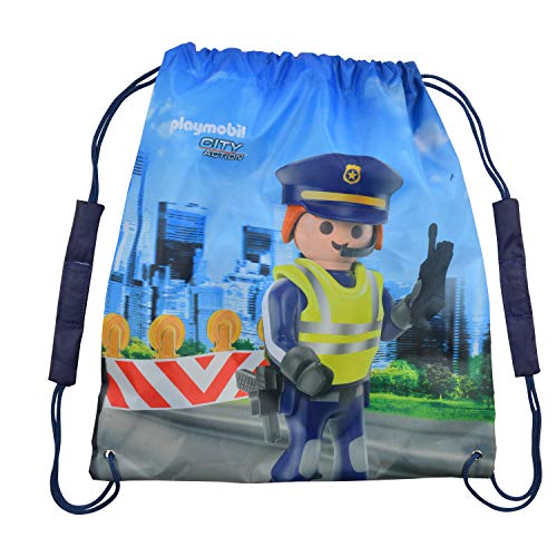 Playmobil City Action - Turnbeutel Polizei 38 x 35 cm Sportbeutel Polyester von PLAYMOBIL