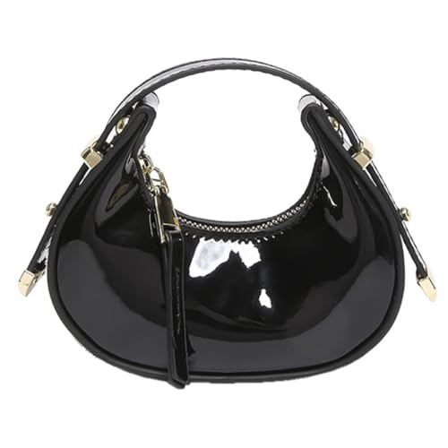 Abendtasche für Damen, elegante Clutch, auffällig, Abendtasche, kleine Knödel, Abend-Handtasche für Party, Schwarz von PLCPDM