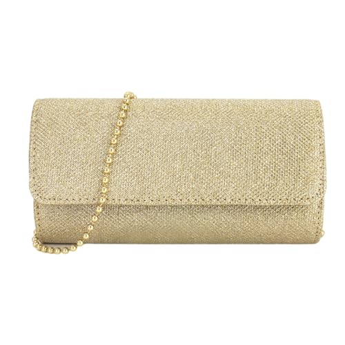 Elegante Handtasche mit Perlenkette, Abendtasche, Umhängetasche, Umhängetasche, einzigartige Hochzeitstasche, geeignet für verschiedene Anlässe, gold von PLCPDM