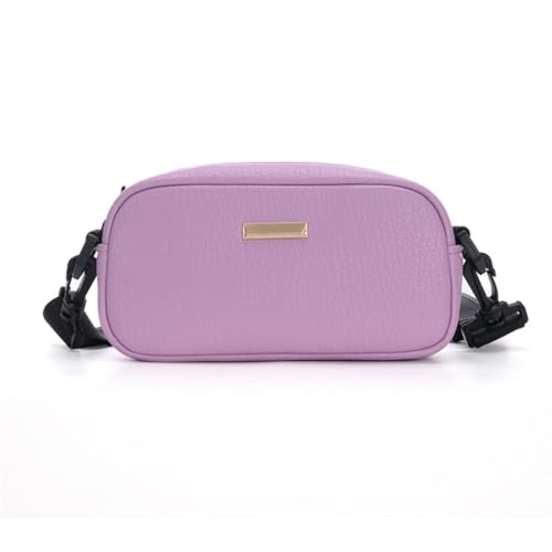 Multifunktionale Damen-Umhängetasche, modische Umhängetasche, PU-Handtasche, praktische Brusttasche für Reisen und Geselligkeit, violett von PLCPDM