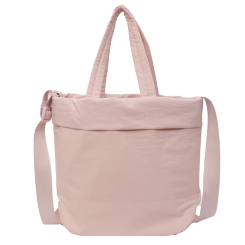 PLCPDM 2024 Einkaufstasche, Schultertasche, große Kapazität, Kuriertasche, Crossbody-Tasche für Mädchen, Studenten, Schultasche, Handtasche, rose von PLCPDM