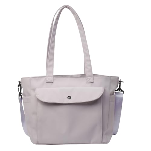 PLCPDM 2024 Messenger-Tasche, große Kapazität, Umhängetasche, Nylon-Tasche, Schultertaschen für Mädchen und Frauen, spritzwassergeschützt, Büchertasche, Handtasche, violett von PLCPDM