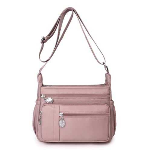 PLCPDM Damen-Umhängetasche mit mehreren Taschen, modische Umhängetasche, für Mütter, Reisen, Freizeit, große Kapazität, Crossbody-Tasche, hellviolett von PLCPDM