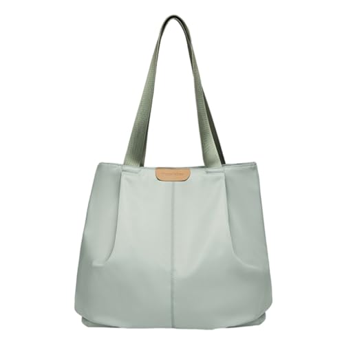 PLCPDM Große Kapazität Handtasche für Frauen Mädchen Nylon Reisetasche Mode Umhängetasche Shopping Dating Tasche Student Schultasche, grün von PLCPDM