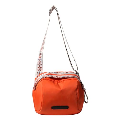 PLCPDM Lässige Umhängetasche für Damen, lässig, wasserdicht, Umhängetasche, Schultasche, großes Fassungsvermögen, Kuriertasche für Reisen, Orange von PLCPDM