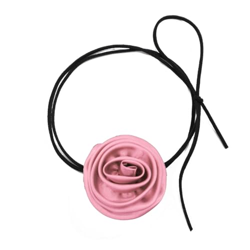 PLCPDM Statement-Halskette mit einzigartigem Charm, zartes, handgefertigtes Blumen-Nackenband, elegante Blumen-verzierte Choker-Halskette, Wie abgebildet von PLCPDM